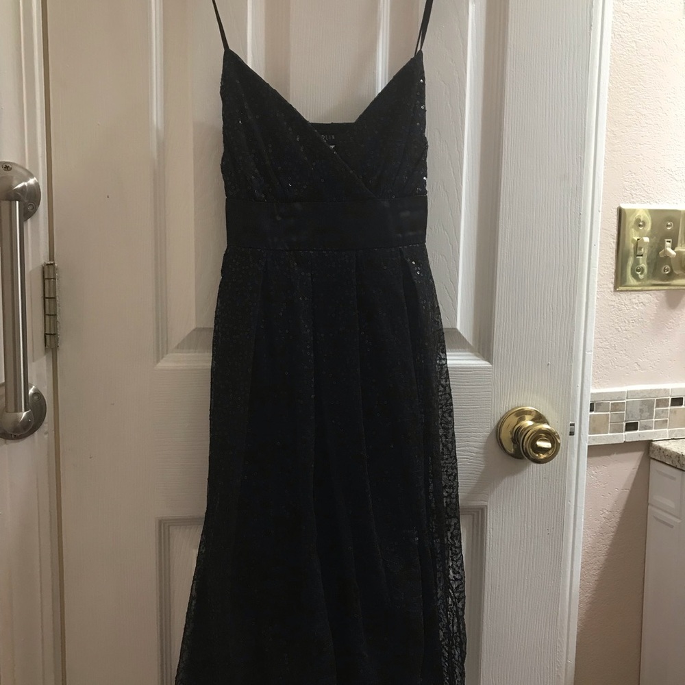 Black sequin dress